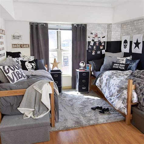 black dorm room ideas